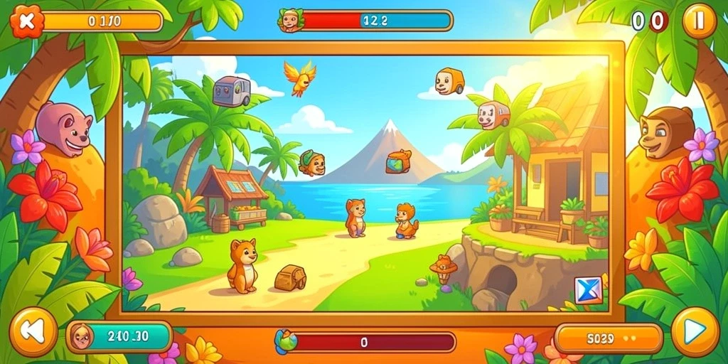 rp888 - Screenshot menampilkan level baru yang menantang dan menarik.