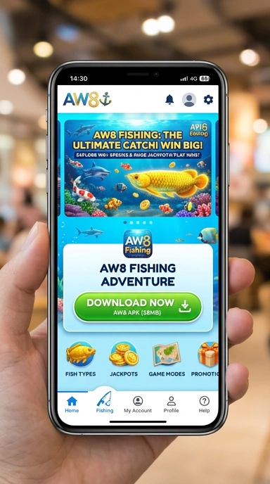 Layar utama aw8 — antarmuka bersih setelah instalasi